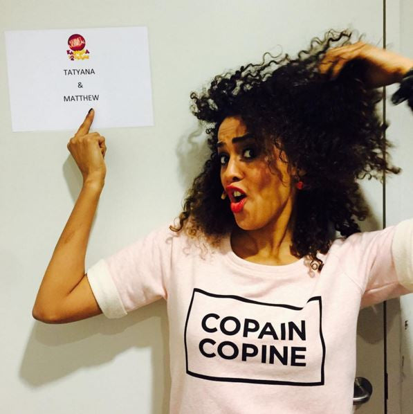 Tatyana Beloy LOVING our short sleeve pink copain copine sweater!